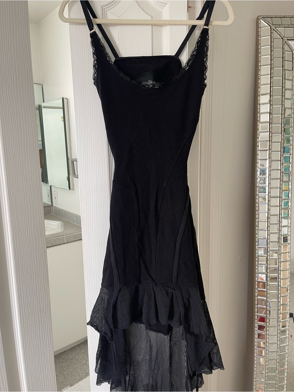 Rare Little Black Dress with Lace Trim